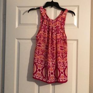 Ava Christine Sleeveless floral blouse